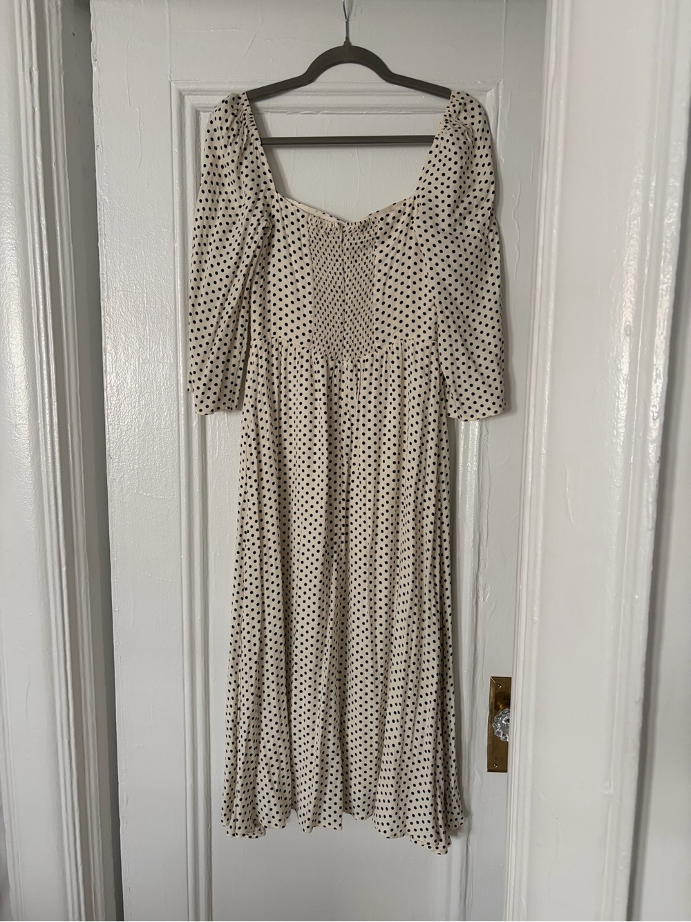 Reformation Inori Midi Dress - White polka dots - Picture 5 of 5